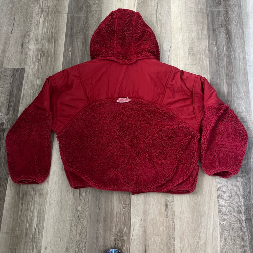 Free People Adventure Awaits Fleece Sherpa Hooded Jacket - Picture 9 of 12